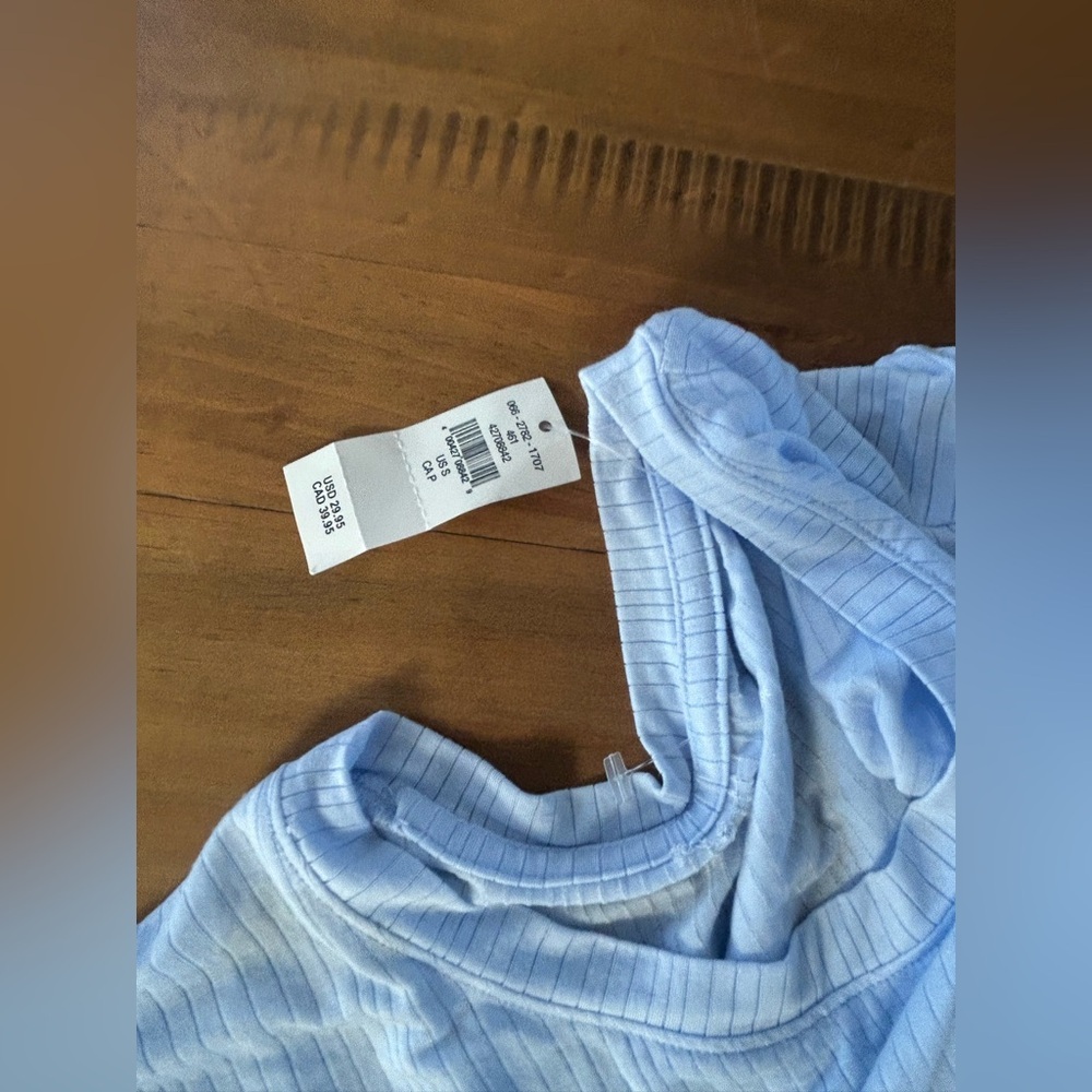 NWT Aerie Short-Sleeve Ribbed Sleep Shirt - Picture 4 of 7